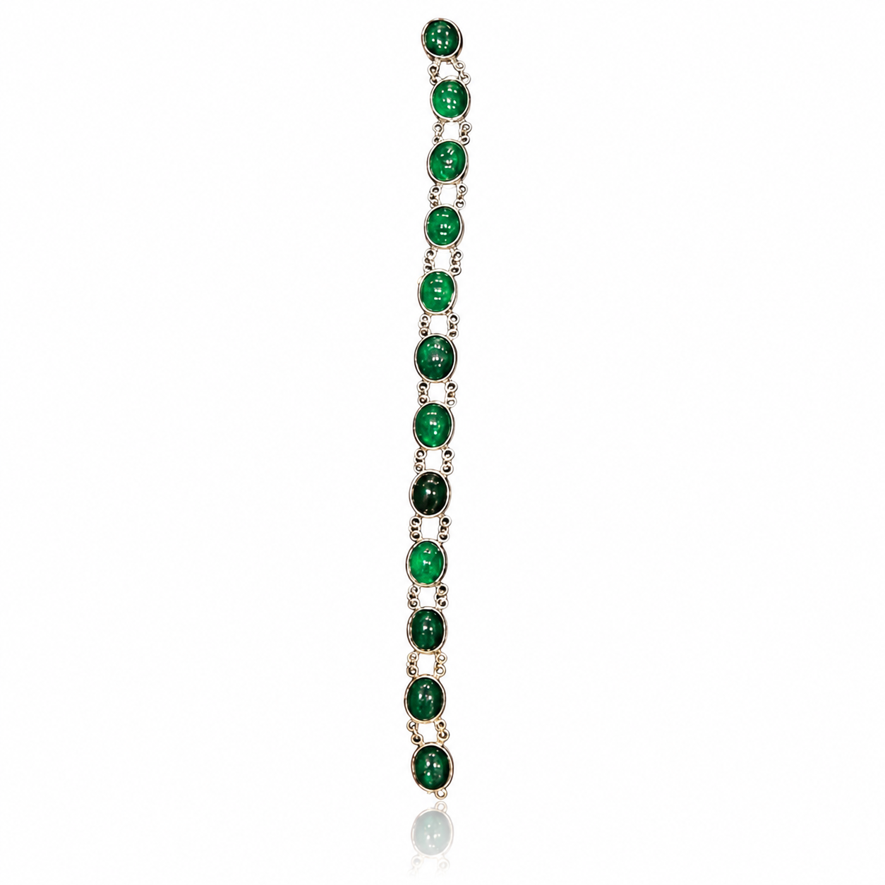 Emerald Green Aqeeq Bracelet