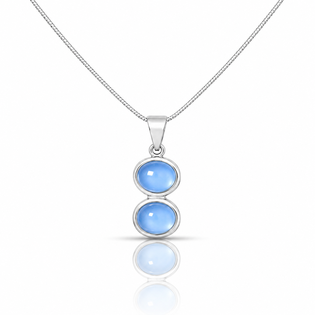 Double Drop Blue Aqeeq
