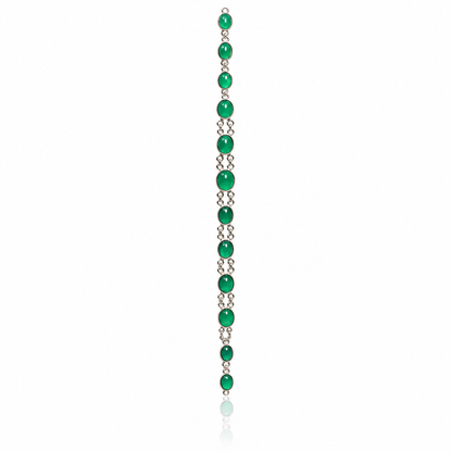 Elite Green Aqeeq Bracelet