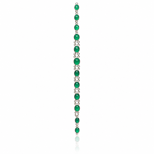 Elite Green Aqeeq Bracelet