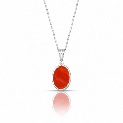 Scarlet Red Aqeeq Pendant