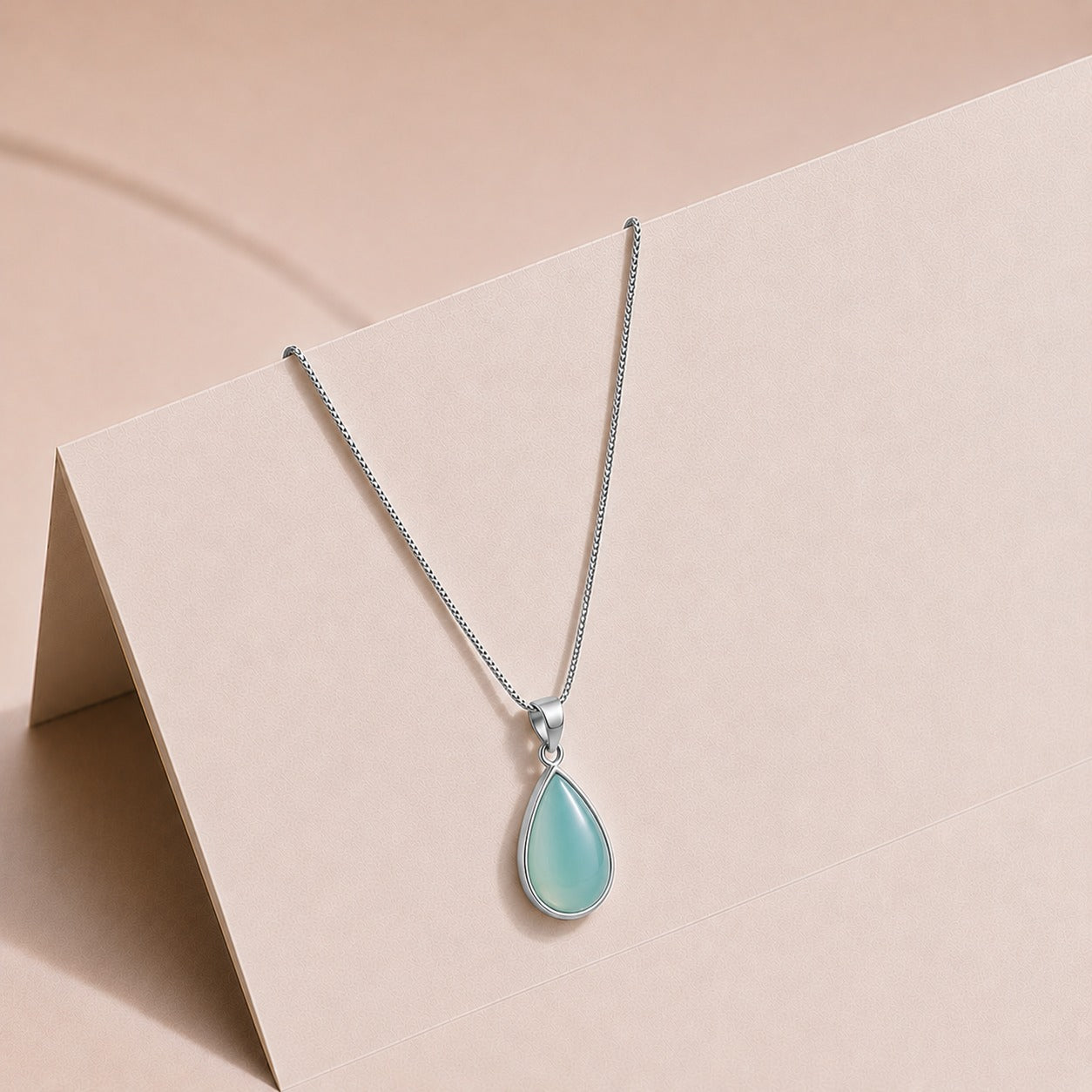 Ocean Tear Silver Aqeeq