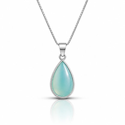 Ocean Tear Silver Aqeeq