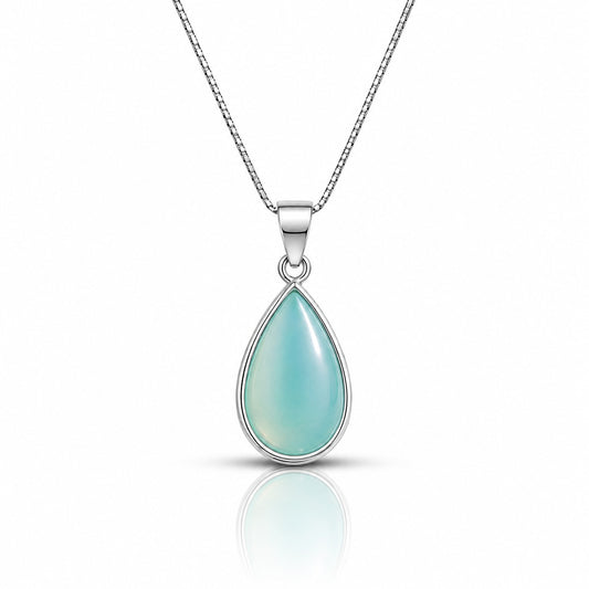 Ocean Tear Silver Aqeeq
