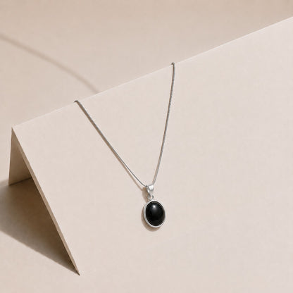 Classic Black Aqeeq Locket