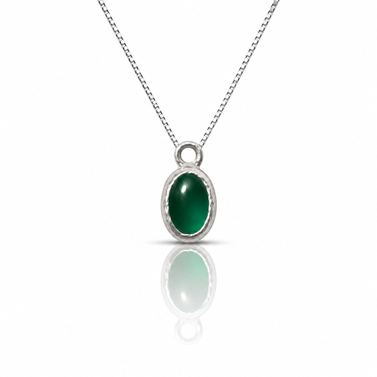 Sacred Oval Green Aqeeq