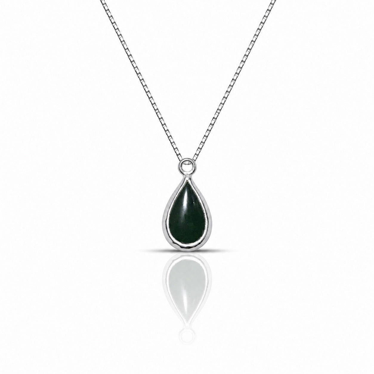 Black Tear Silver Aqeeq
