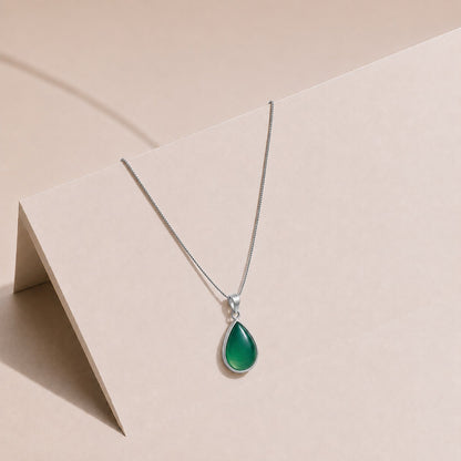Luminous Green Aqeeq Locket