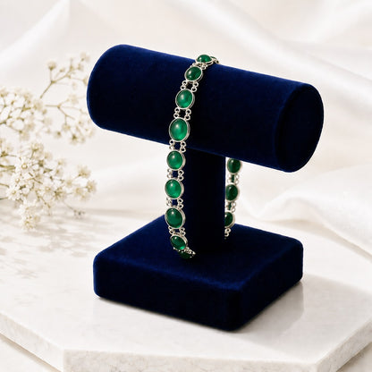 Premium Green Aqeeq Bracelet