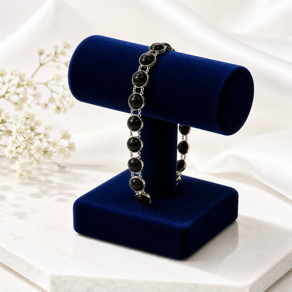 Classic Black Aqeeq Bracelet