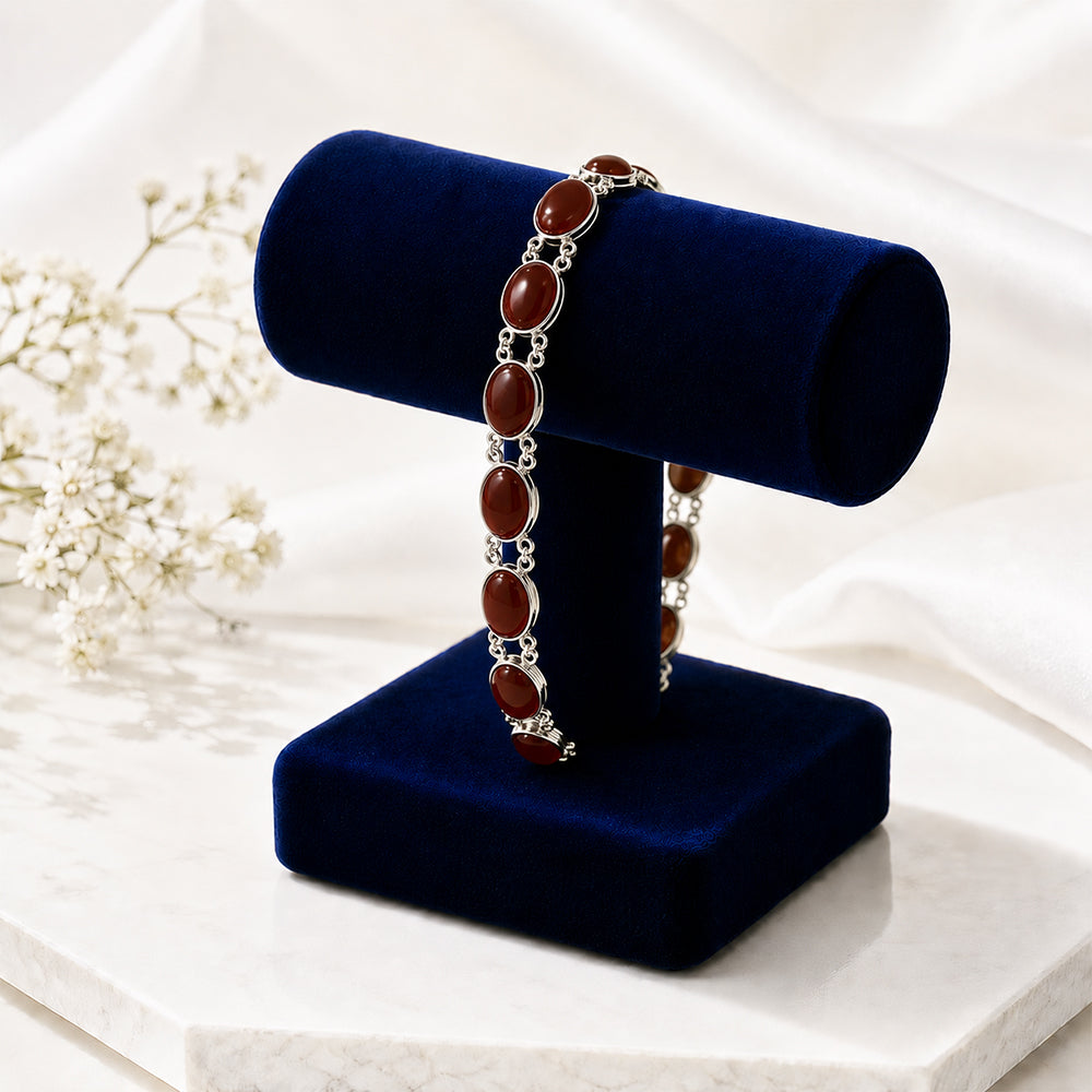 Classic Oval Aqeeq Bracelet
