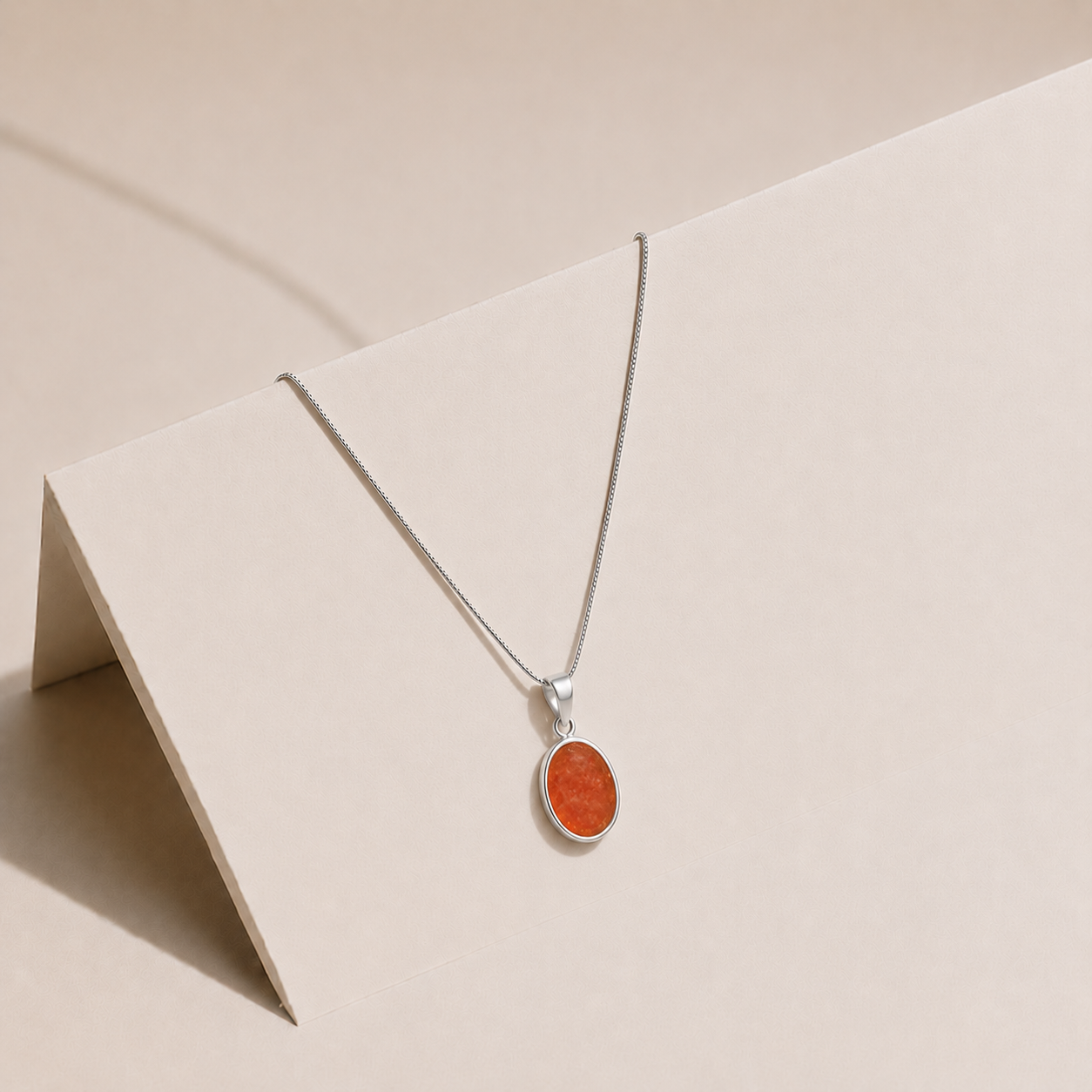Scarlet Red Aqeeq Pendant