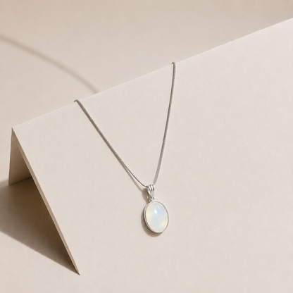Pearl White Aqeeq Locket